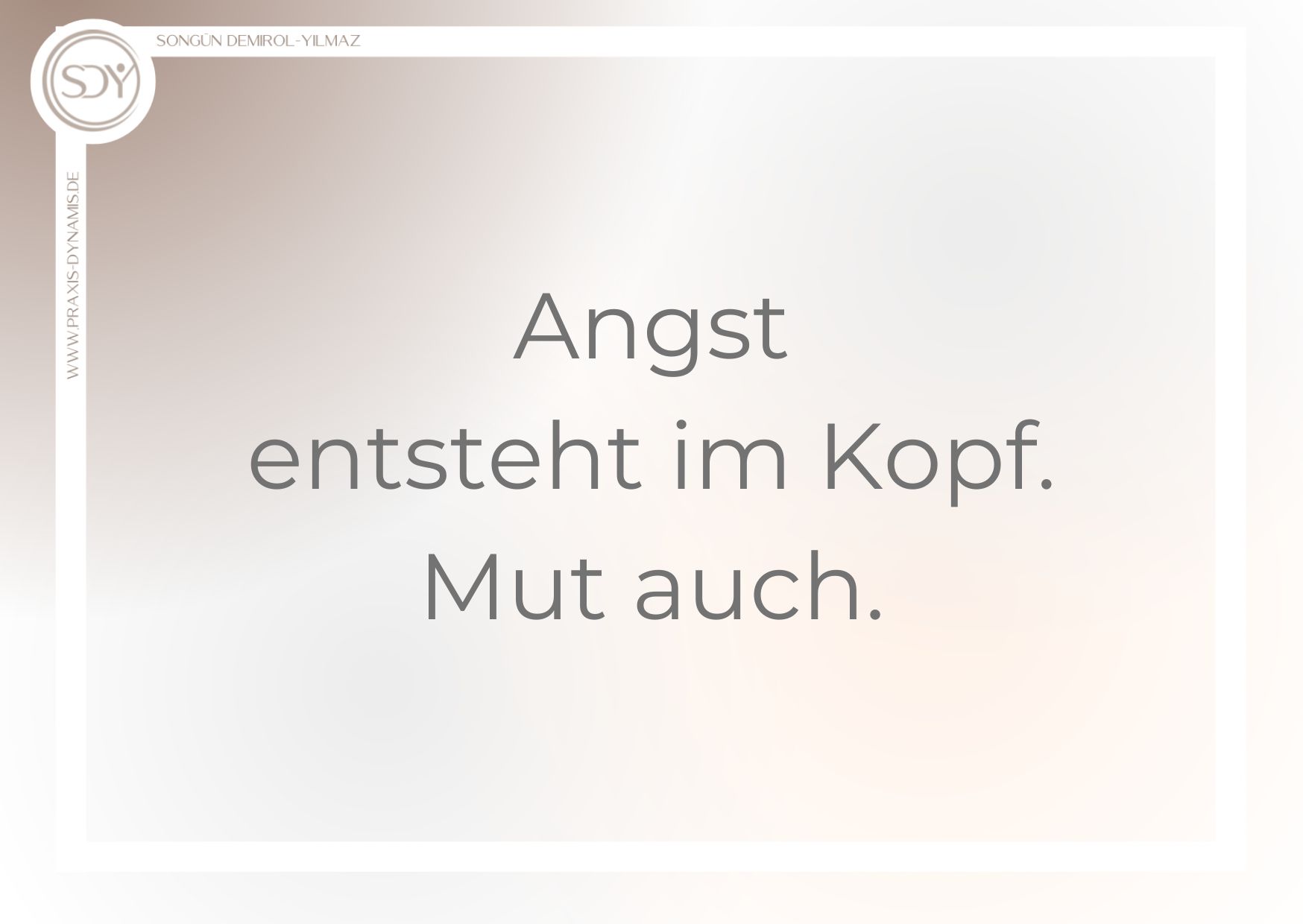 praxis köln psychotherapie zitat angst
