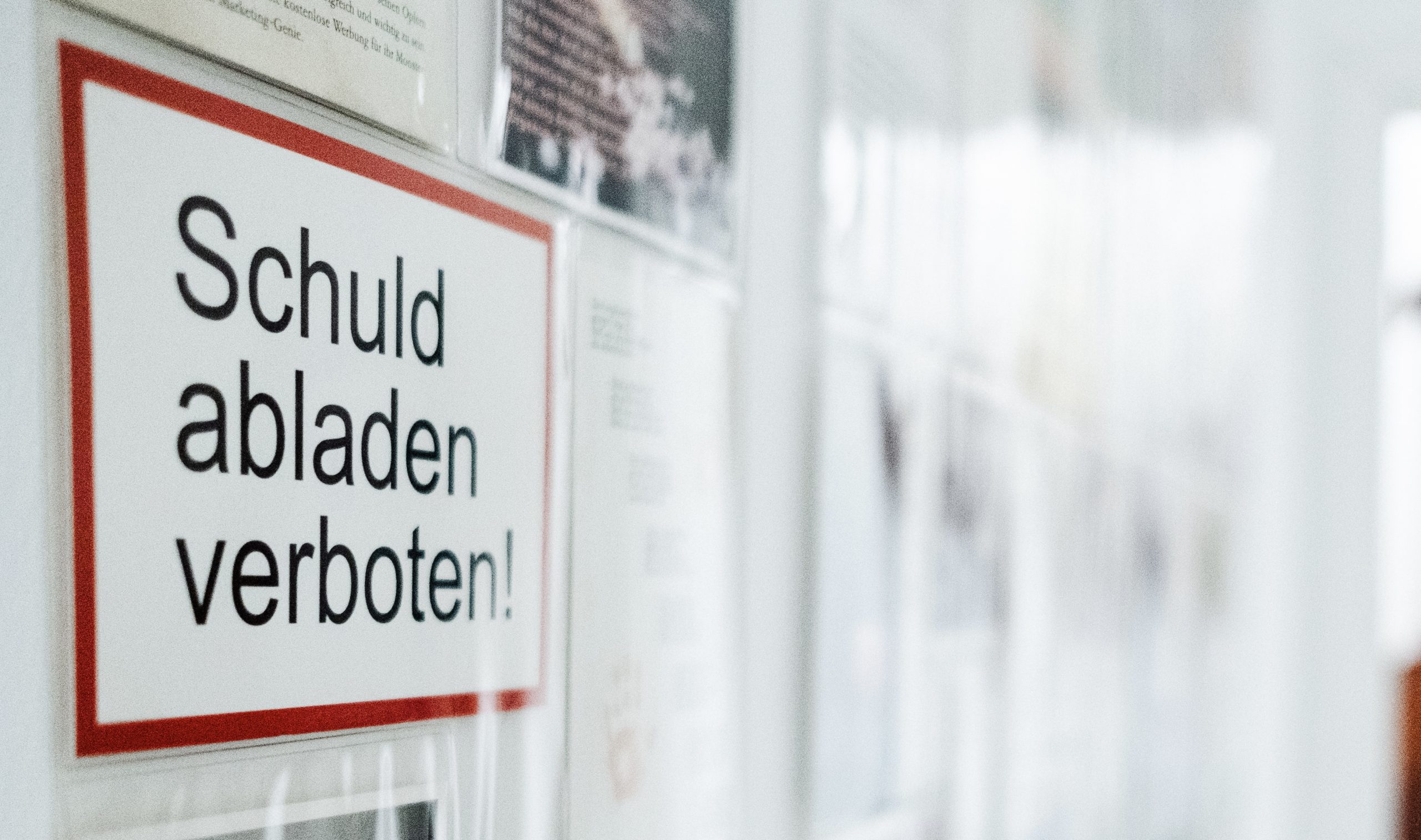 Dekorative Karte Schuld abladen verboten praxis dynamis